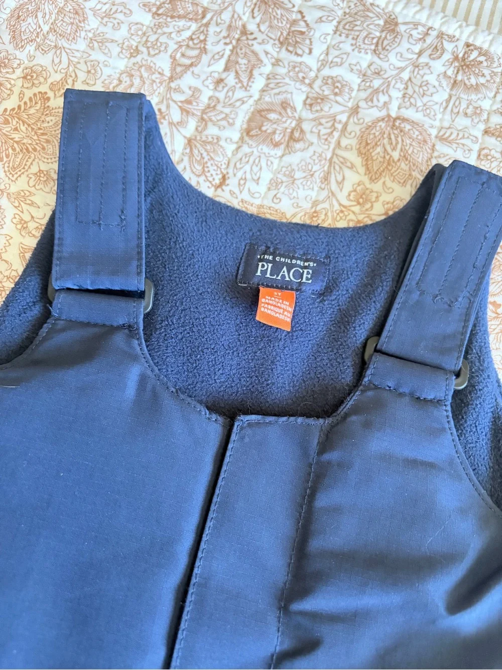 The Children's Place Navy Kids Snow Bib Overalls - 2T